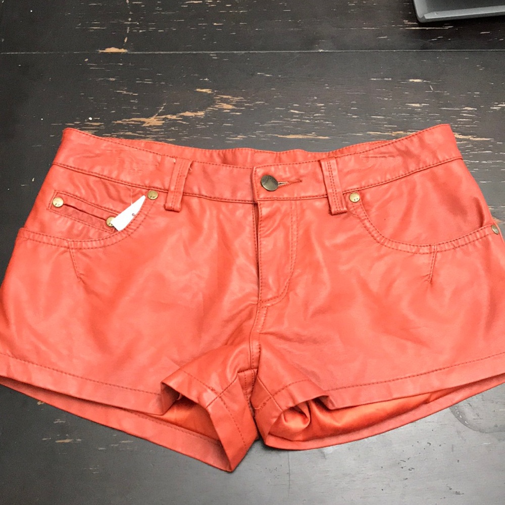 Free People size 0 vegan leather shorts